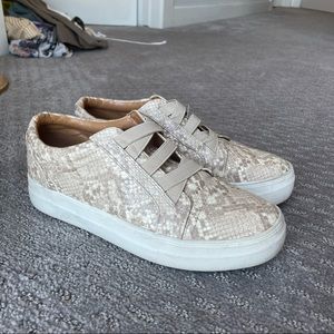 Dolce Vita Snakeskin Leather Sneakers